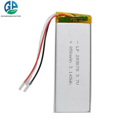 Высокотемпературный литий-литий-полимерный аккумулятор 293078 3.7v 850mah для зарядки