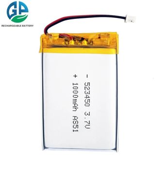Блок батарей 523450 полимера KC 1000mAh 3.7v Lipo Li перезаряжаемые