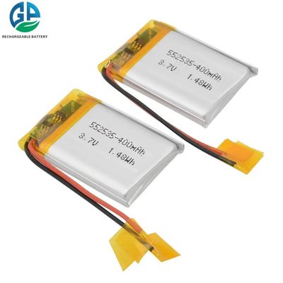 Kc Lipo Lithium Polymer Battery Pack 552535 25c 3.7v 400mah с Псм