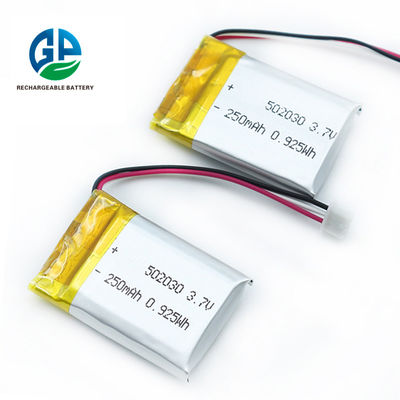 Купить блок батарей 502030 полимера лития 3.7volt 250mAh перезаряжаемые online manufacture