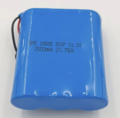 Купить 18650 батарея блока батарей 11.1V 2500mAh лития перезаряжаемые для детектора online manufacture