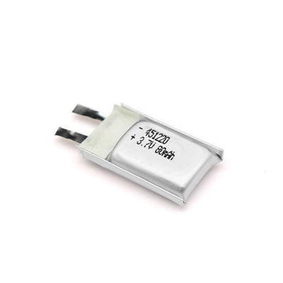 buy 80mAh 3,7V 451220 Литий полимерный аккумулятор с проводом PCM соединителя для TWS наушников Производство в сети