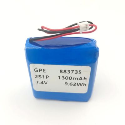 Купить Сертификат IEC62133 KC 7.4V 1300mAh Литий полимерный аккумулятор для косметических устройств Производство в сети