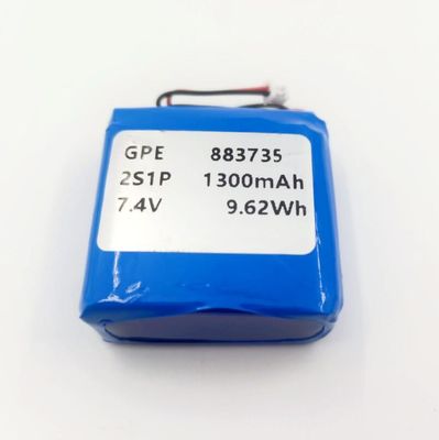 Купить KC IEC62133 Утвержденный аккумулятор 7,4 В 1300 мАч с липолимерной батареей для косметических устройств Производство в сети