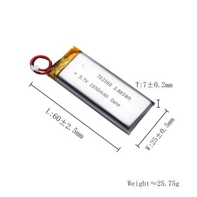 Купить Блок батарей 702560 Li перезаряжаемые емкости 5C 3.7V 1200mAh поли online manufacture