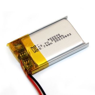 Купить 402030 батарея лития перезаряжаемые KC 3.7v 200mAh UN38.3 аттестовала online manufacture