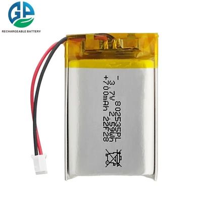 Купить 3.7V 700mAh 802535 Литий полимер LiPo аккумуляторный пакет с OEM ODM настройки Производство в сети