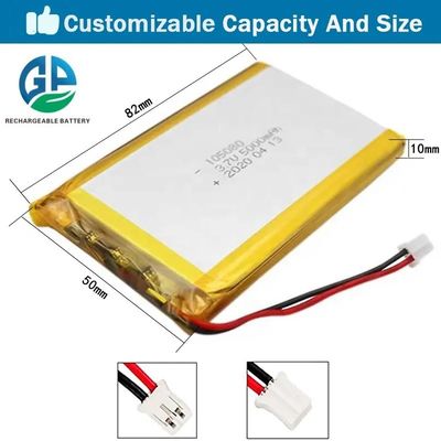 Купить Таможня батареи 3.7V 10000mAh Lipo полимера IEC62133 105080 2P Li перезаряжаемые online manufacture