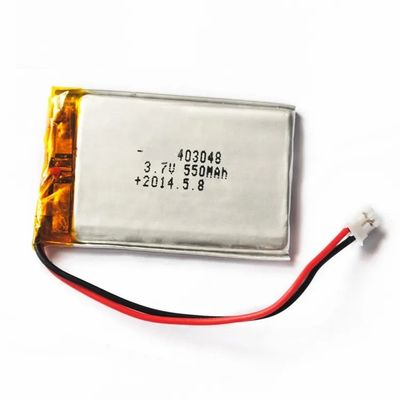 Купить Жизнь цикла блока батарей 550mah 500times полимера лития IEC62133 3.7V 403048 online manufacture