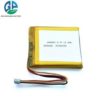 Купить Ul Certified 606060 перезаряжаемая литий полимерная батарея 3.7v 3000mah online manufacture