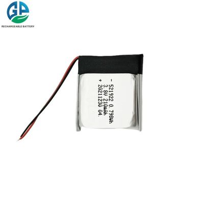 Купить UN38.3 Литий-полимерный аккумулятор 521922 3.8v 210mAh Литий-ионный полимерный аккумулятор online manufacture