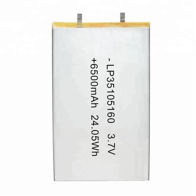 Купить Перезаряжаемая литий-полимерная батарея Lp35105160 6500mah 3.7v online manufacture