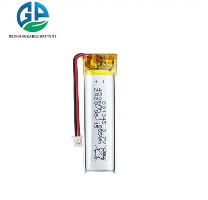 Купить CB IEC62133 Ли-ионный аккумулятор 3.7В Литийный аккумулятор 801345 450mAh Умный домашний литийный аккумулятор online manufacture