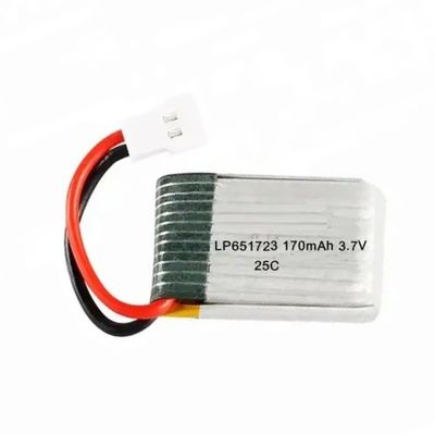 buy 3.7V 170mAh Литий полимерный липо аккумулятор UL1642 IEC62133 Утвержден для дронов и мини RC вертолетов Производство в сети