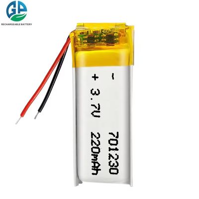 Купить Ли полимерный аккумулятор 701230 3,7v 220mah OEM перезаряжаемая горячая продажа KC CB IEC62133 одобрен online manufacture