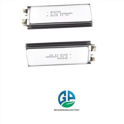 Купить Сертификация KC 3.7v 1000mAh 402780 Малая литий-полимерная батарея Лучшее качество литий-полимерная аккумуляторная батарея online manufacture