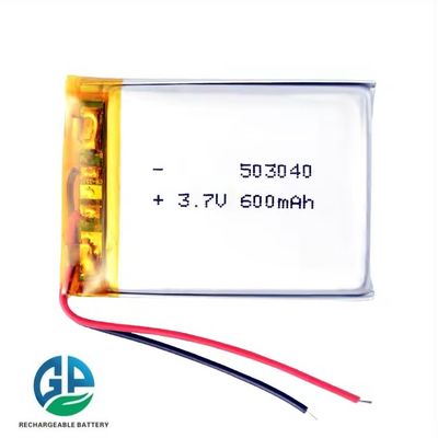 Купить 503040 Размер 3.7V 600mAh KC IEC62133 Сертифицированный литий полимерный липо аккумулятор online manufacture