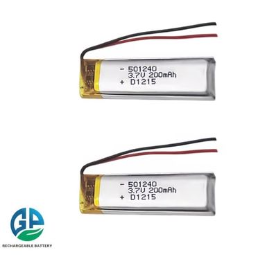 Купить Маленькая 3,7 вольт 501240 200mah Ли полимерная батарея для электронных игрушек высококачественные умные устройства литийные батареи online manufacture