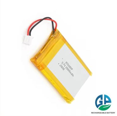 Купить 3.7v перезаряжаемая литий-полимерная батарея KC 2000mah высокая емкость липо батарея 674361 2000mah online manufacture
