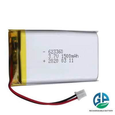 Купить Высокое качество 623360 3.7в 1500mah Литий полимерный аккумулятор высокая скорость разряда аккумулятор 30C Max60C перезаряжаемый online manufacture