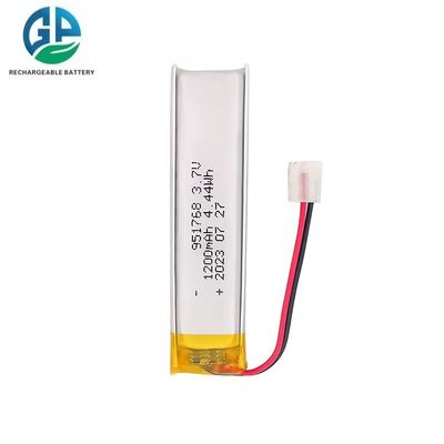 Купить KC одобрен 1200mAh 3.7v Lipo аккумулятор перезаряжаемый 3.7v 1200mah 951768 Литий полимер аккумулятор online manufacture