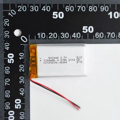 Купить 3.7V 1300mAh высокоразрядная литиевая полимерная батарея с сертификацией KC CB CE online manufacture