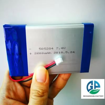 Купить Литий-полимерная батарея высокой емкости 7,4 В 505284 2S1P 2600mah перезаряжаемая литий-ионная литий-ионная литий-полимерная батарея online manufacture