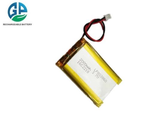 buy Высокая емкость 2000mAh 3.7V литий полимерный аккумулятор с 500-кратным циклом жизни перезаряжаемая литийная батарея Производство в сети
