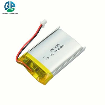 Купить Аккумулятор с высоким уровнем разряда 30C Max60C перезаряжаемый 3.7V 750Mah высокое качество 752439 литий-ионная батарея online manufacture