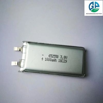 Купить Высокая емкость 1000mAh 3.8V 652550 Литий полимер LiPo перезаряжаемая батарея для косметических устройств online manufacture