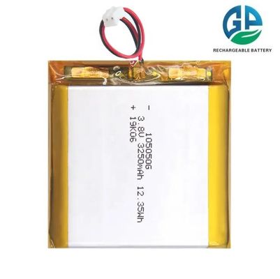 Купить Высокая емкость 3.8V 3250mAh Высокое качество 3.8V высокое напряжение перезаряжаемая литий-ионная батарея 105050 3250mAh online manufacture