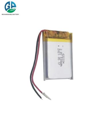 Купить KC CB IEC62133 одобренная перезаряжаемая липоаккумуляторная батарея Горячая продажа 3.8в Малая липоаккумуляторная батарея 622334 500mah online manufacture
