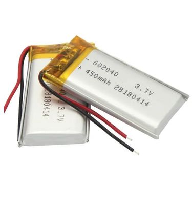 Купить Литийные батареи с сертификатом KC 602040 перезаряжаемая литийная полимерная батарея 3.7V 450mAh online manufacture