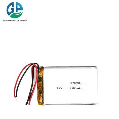 Купить KC IEC62133 Удостоверенная литий-полимерная аккумуляторная батарея 3.7V 2500mAh для косметических устройств online manufacture