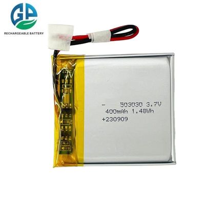 Купить High Capacity Li Ion Polymer Battery Pack 503030 400mah Lipo Battery for Smart Watch KC Certificated Lithium Battery 503030 online manufacture