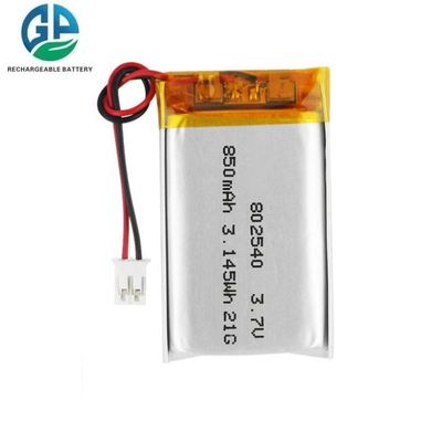 Купить 3.7v 802540 850mah 25c Lipo Rechargeable Battery Quality Lithium Polymer Batterie Lithium Polymer KC Certified Battery online manufacture
