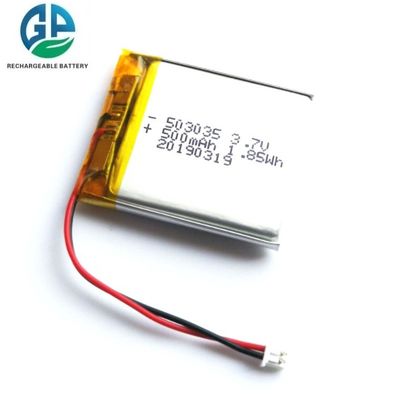 Купить KC Approved 503035 Lipo Battery 3.7V 500mAh Lithium Polymer Rechargeable Battery for Beauty Devices online manufacture