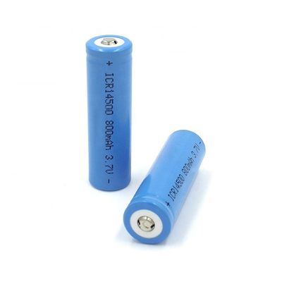 Купить 750mAh 3.7V 14500 Литий-ионная аккумуляторная батарея с 500 циклов для солнечного газона Производство в сети