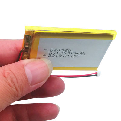 Купить 3.7V 2000mAh 654060 LiPo батарея с 500 циклами для Bluetooth динамика online manufacture