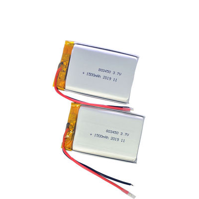 Купить Перезаряжаемые 803450 1500mah батарея полимера Li 3,7 вольт online manufacture
