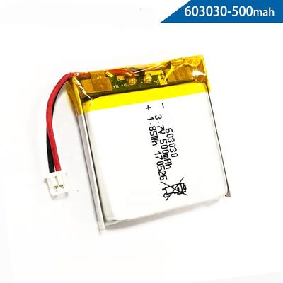 Купить Перезаряжаемые UN38.3 603030 3,7 батарея полимера v 500mah Li online manufacture