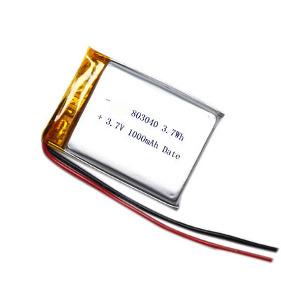 Купить 803040 3.7V 1000mAh Литий полимерный липо аккумулятор для Bluetooth динамика online manufacture