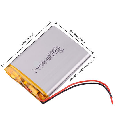 Купить 105575 гальванических элементов лития батареи 5800mah полимера 3.7v Li для банка силы online manufacture