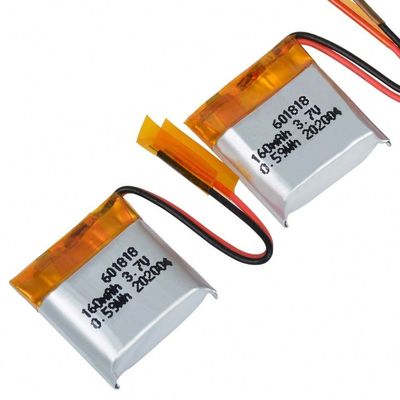 Батарея 601818 3.7V Lipo 160mAh небольшого полимера Li размера перезаряжаемые