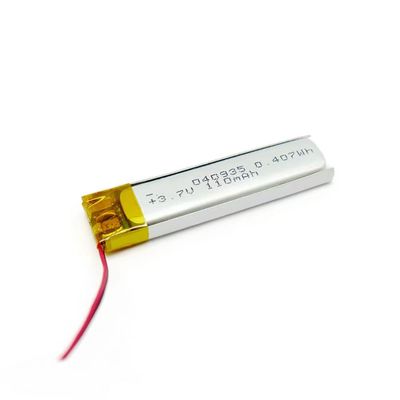 400935 3.7V 80mAh небольшой Li полимерный аккумулятор IEC62133 CB KC одобрил