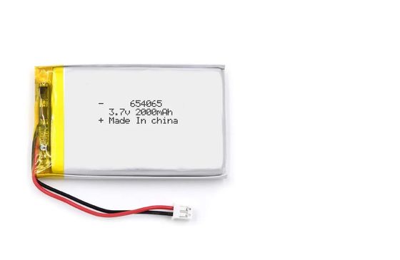 Высокий блок батарей Lipo разрядки, 654065 батарея полимера лития 3.7v 2000mAh 7.4Wh