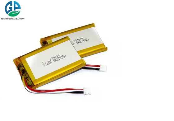 Батареи полимера лития li-иона блока батарей 654060 3.7V 7.4WH 2000mAh KC Lipo пакуют