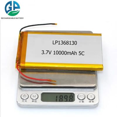 1368130 клетка батареи полимера лития 3.7v 10Ah 10000mah перезаряжаемые
