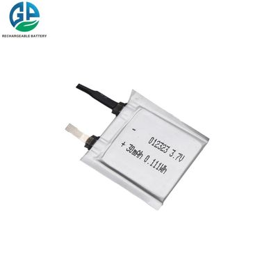 батарея 012323 KC иона 3.7V 30mAh Li перезаряжаемые аттестовала