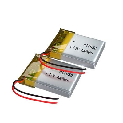 400mAh 3,7V Ли-полимерная батарея с 2C разрядом тока и защитой от перезарядки